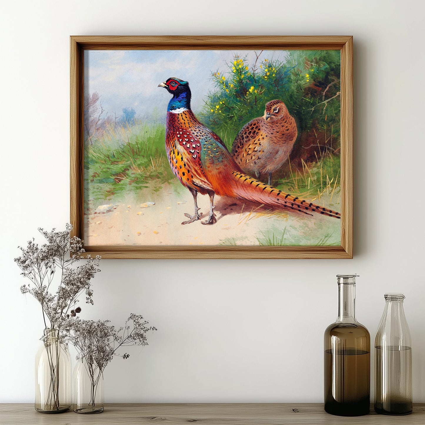 Vibrant Pheasant Pair