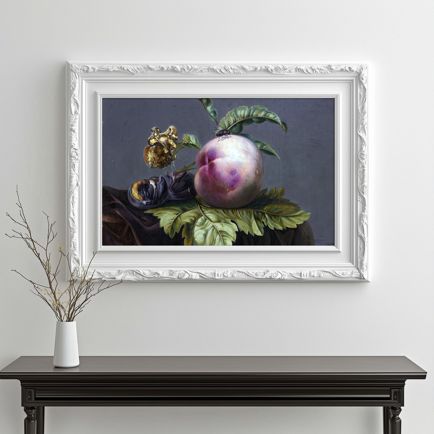 Peach and Insect Harmony