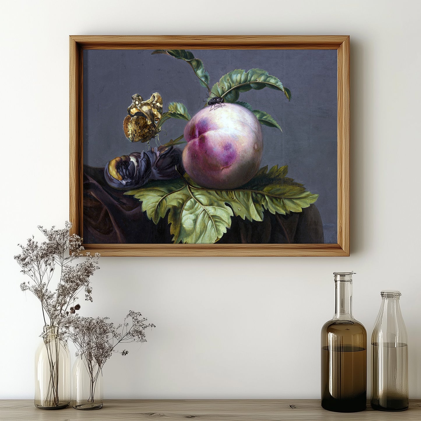 Peach and Insect Harmony