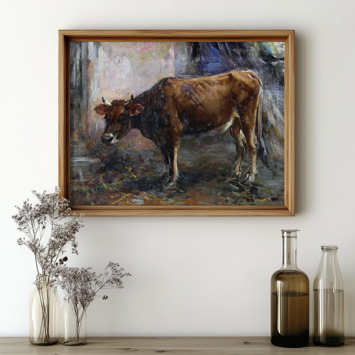 Rustic Bovine Portrait
