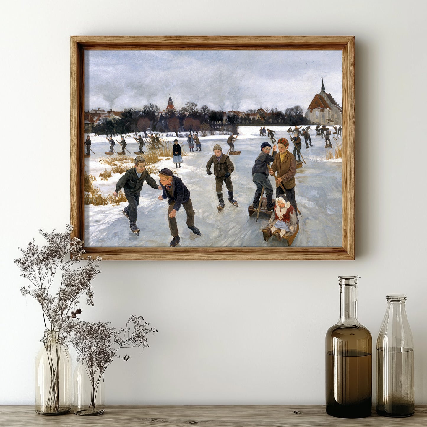 Winter Skating Scene
