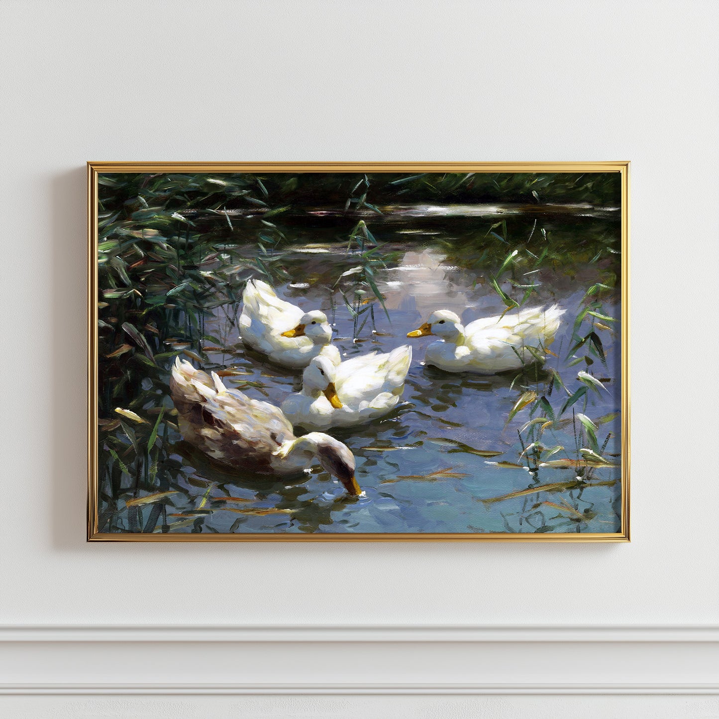 Ducks on Tranquil Waters