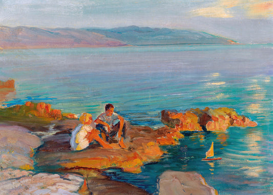 Sunlit Shoreside Moments