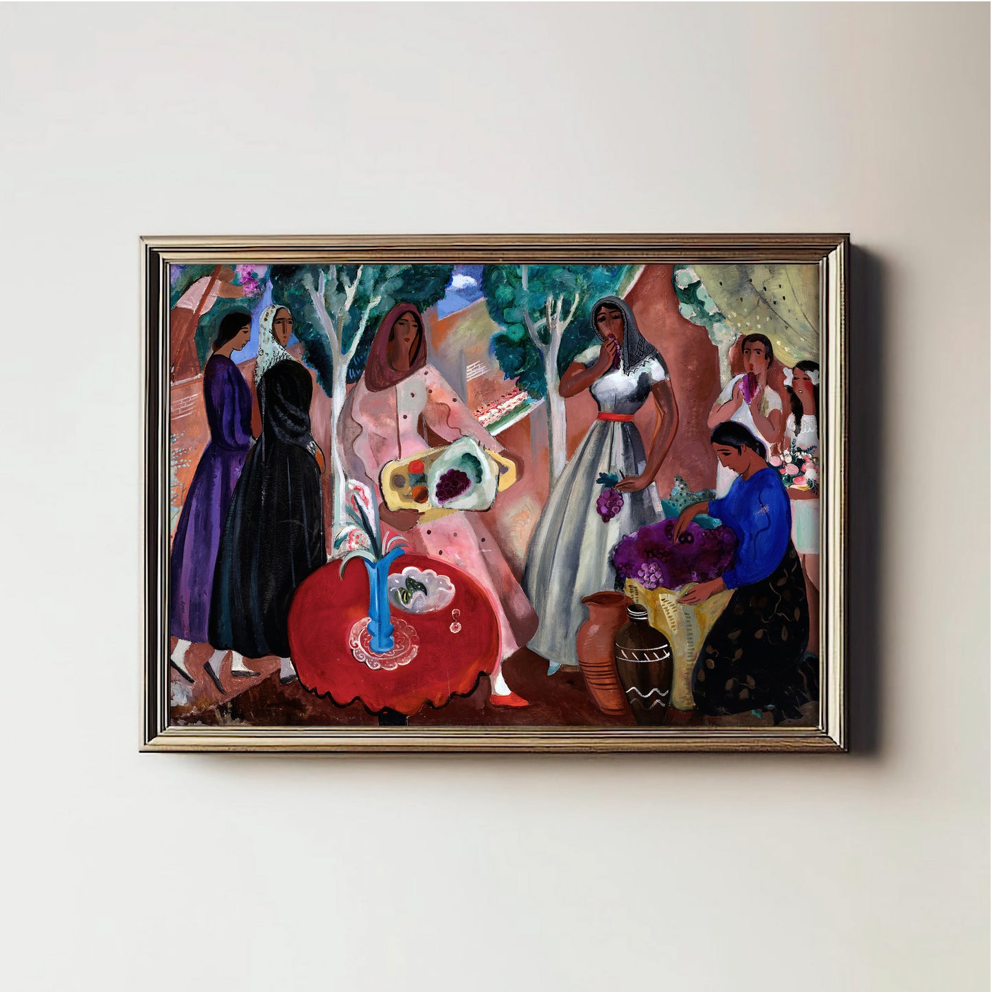 Gathering with Grapes