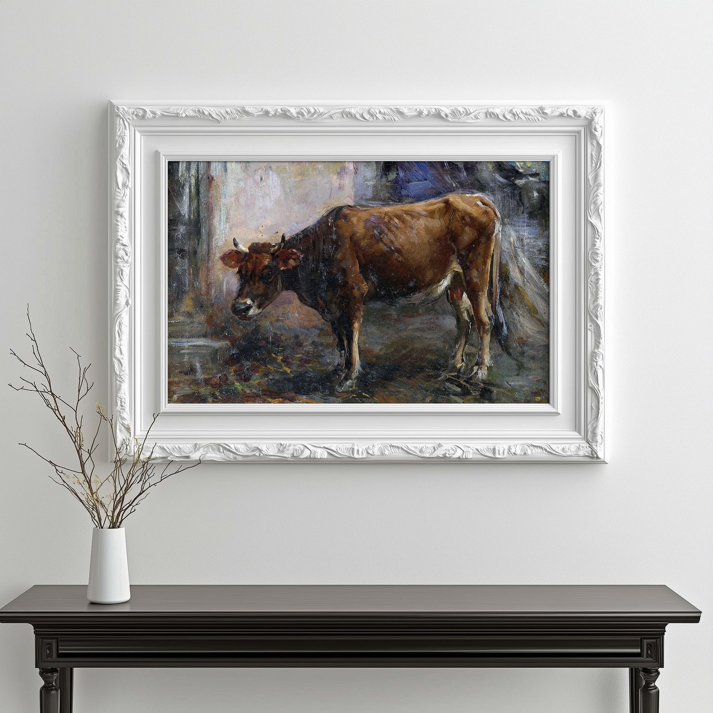Rustic Bovine Portrait