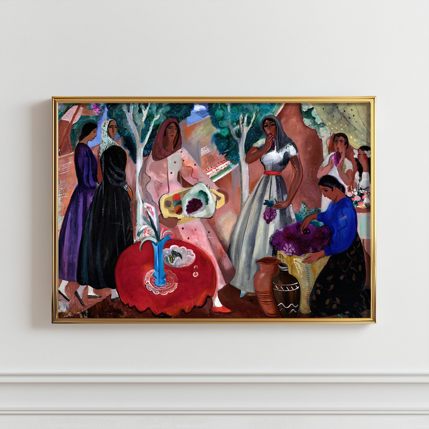 Gathering with Grapes