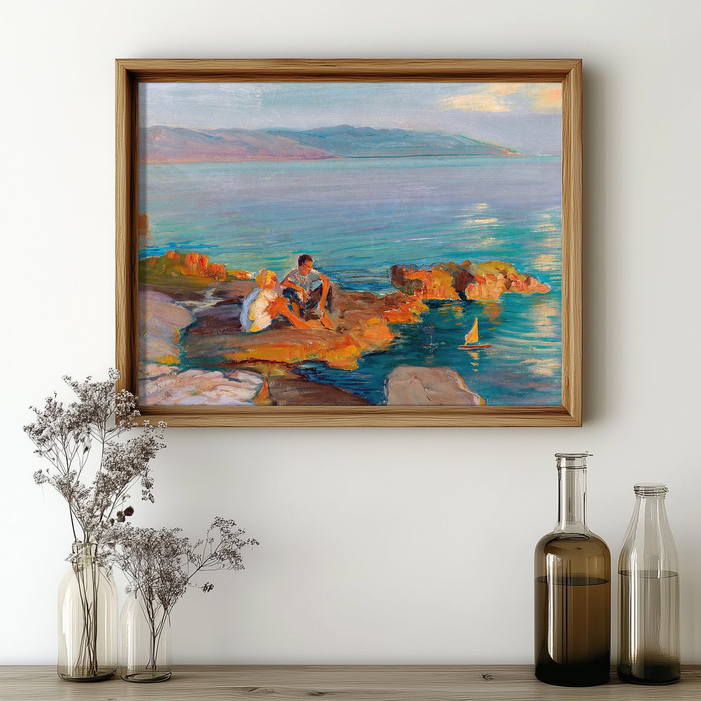 Sunlit Shoreside Moments