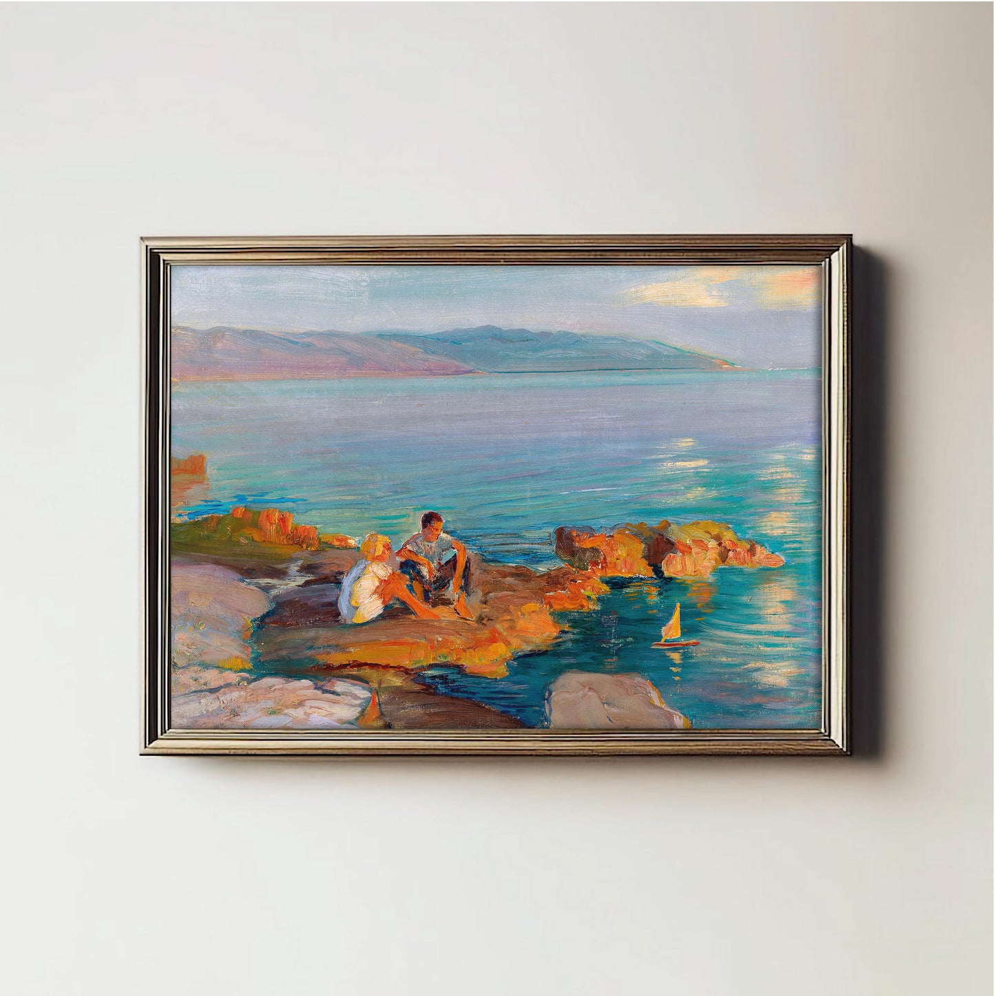 Sunlit Shoreside Moments