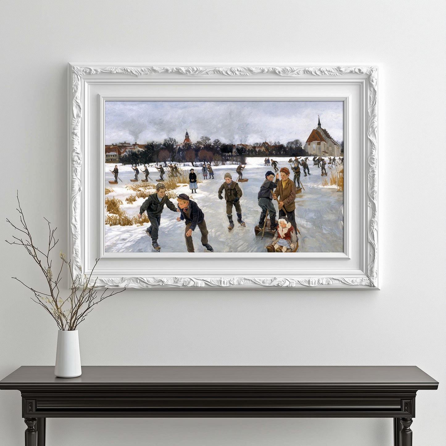 Winter Skating Scene
