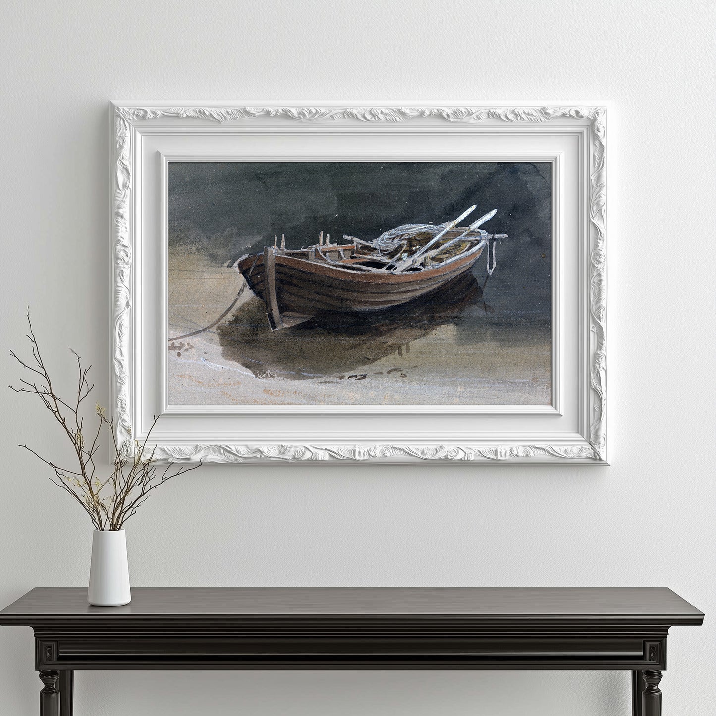 Solitary Rowboat Reverie