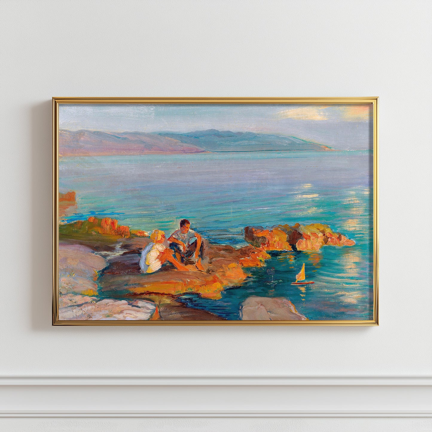 Sunlit Shoreside Moments