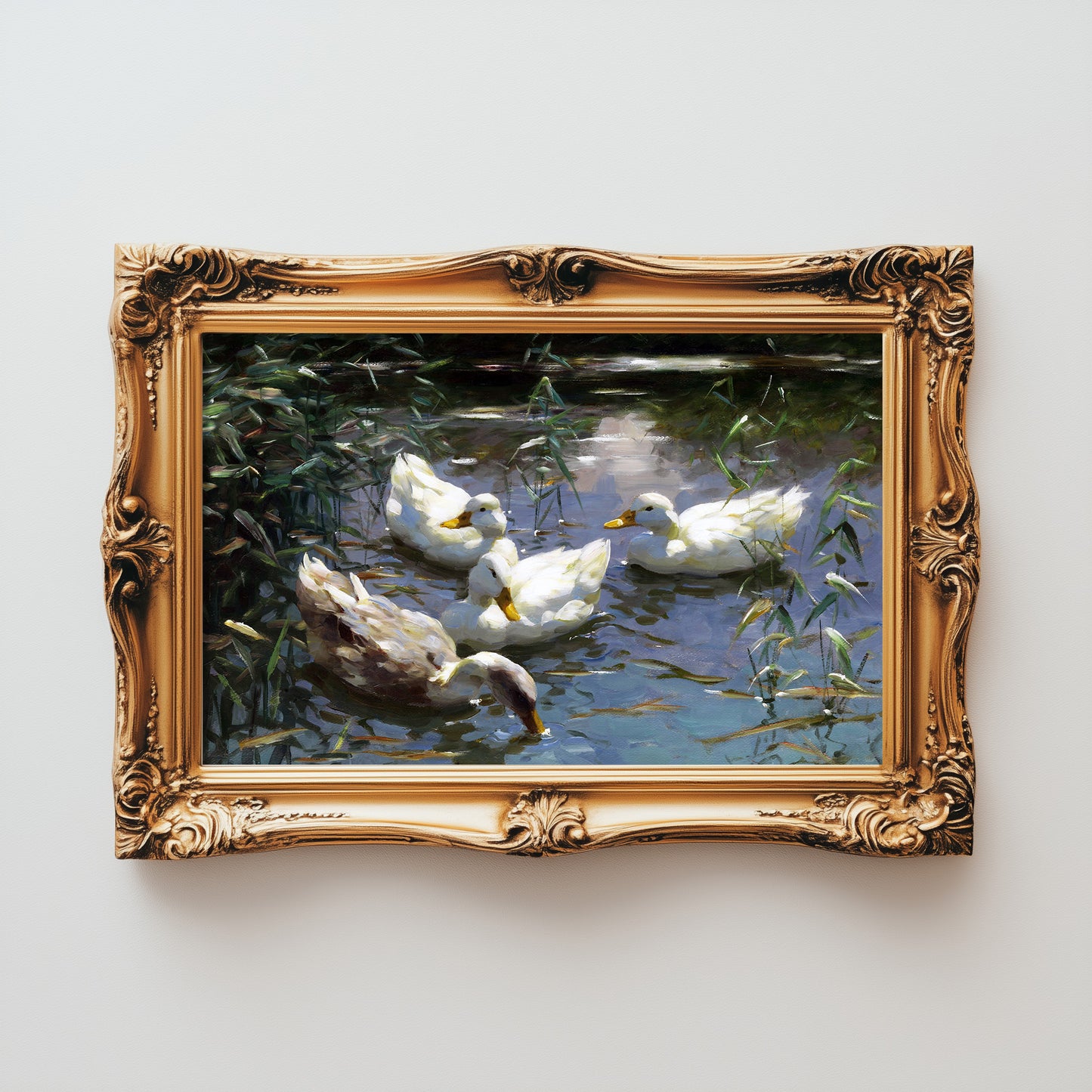 Ducks on Tranquil Waters