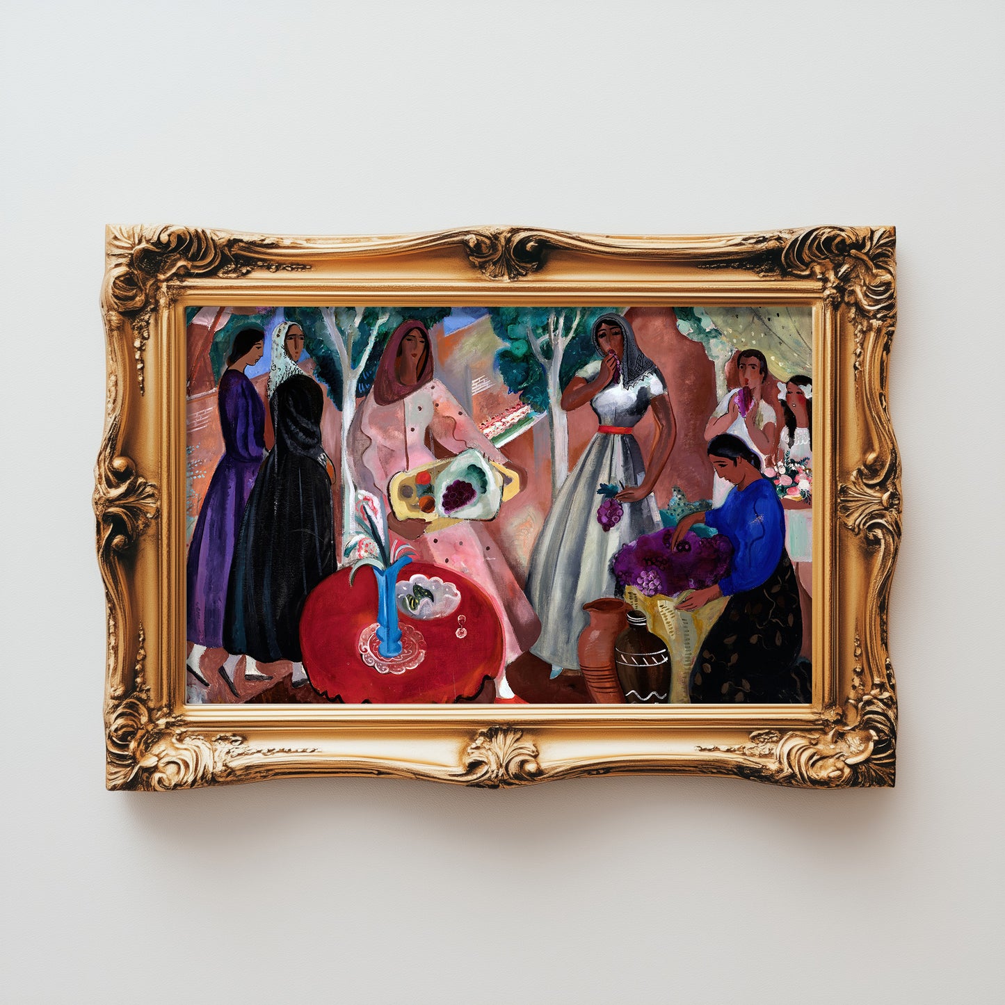 Gathering with Grapes
