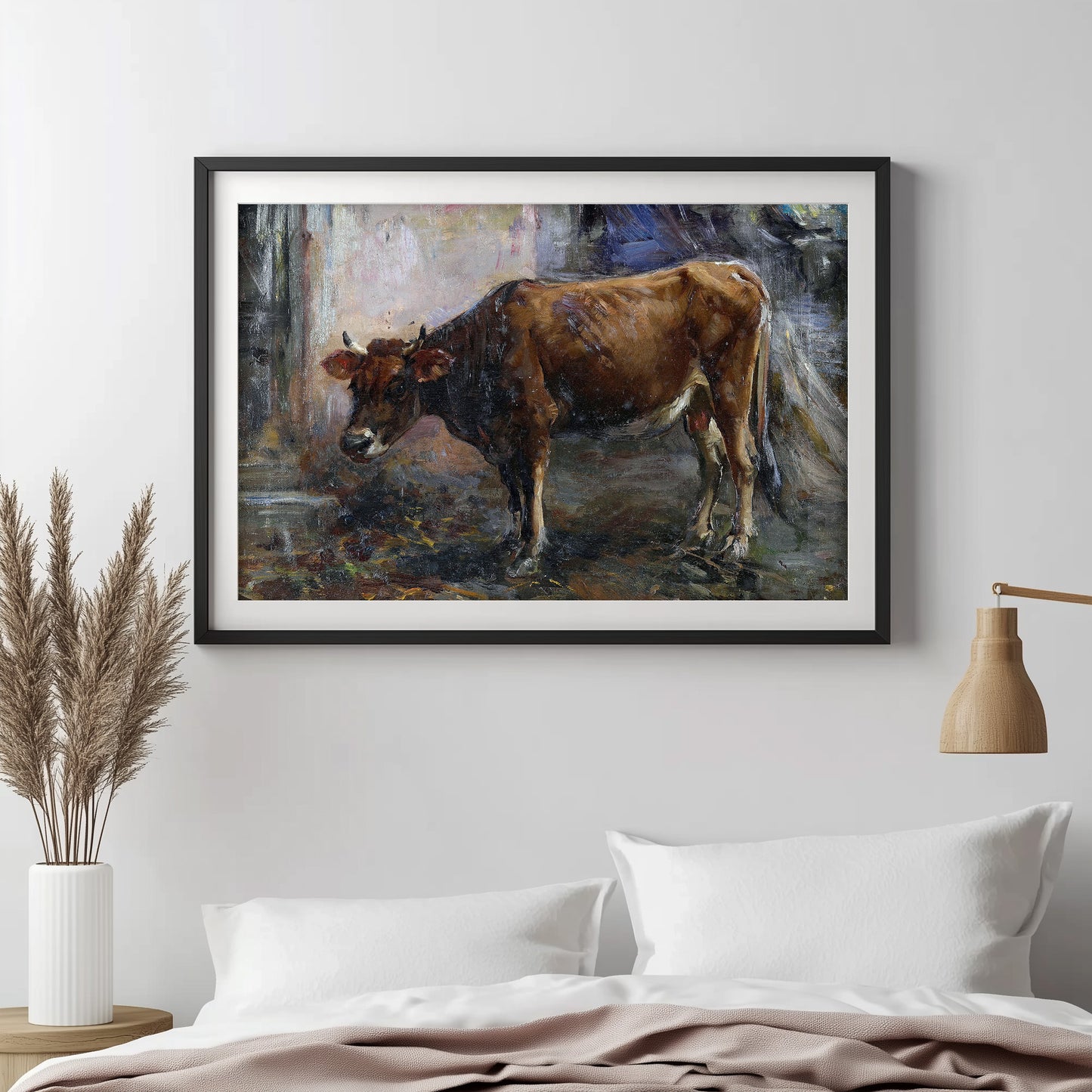 Rustic Bovine Portrait