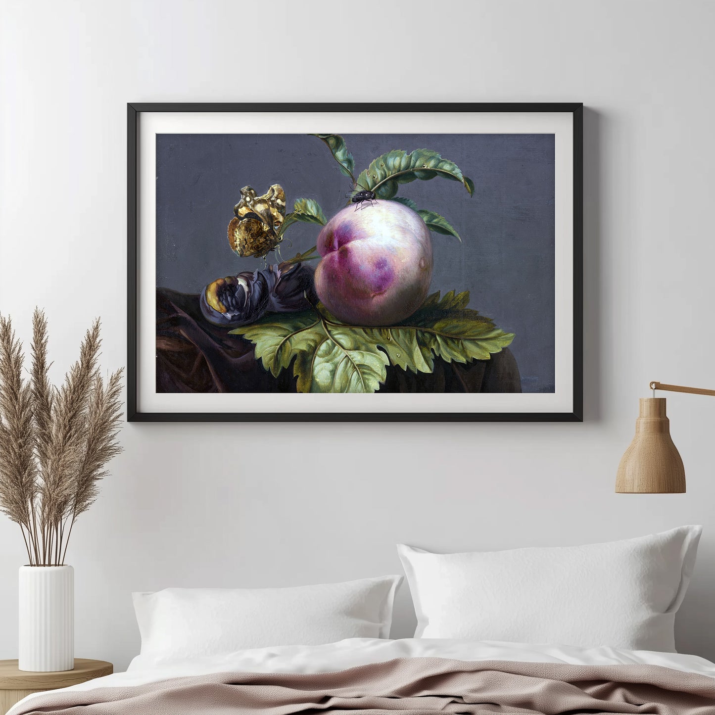 Peach and Insect Harmony