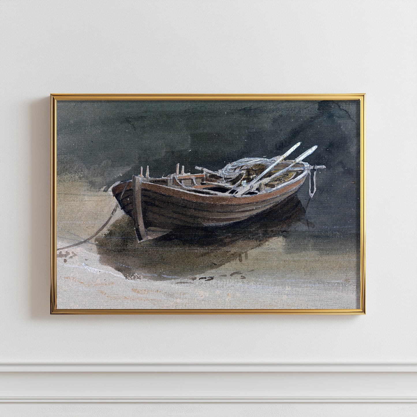Solitary Rowboat Reverie