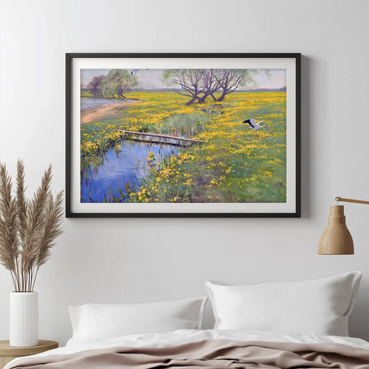 Golden Meadow Reflections