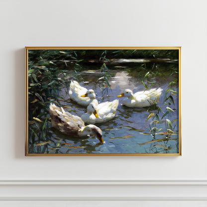 Ducks on Tranquil Waters