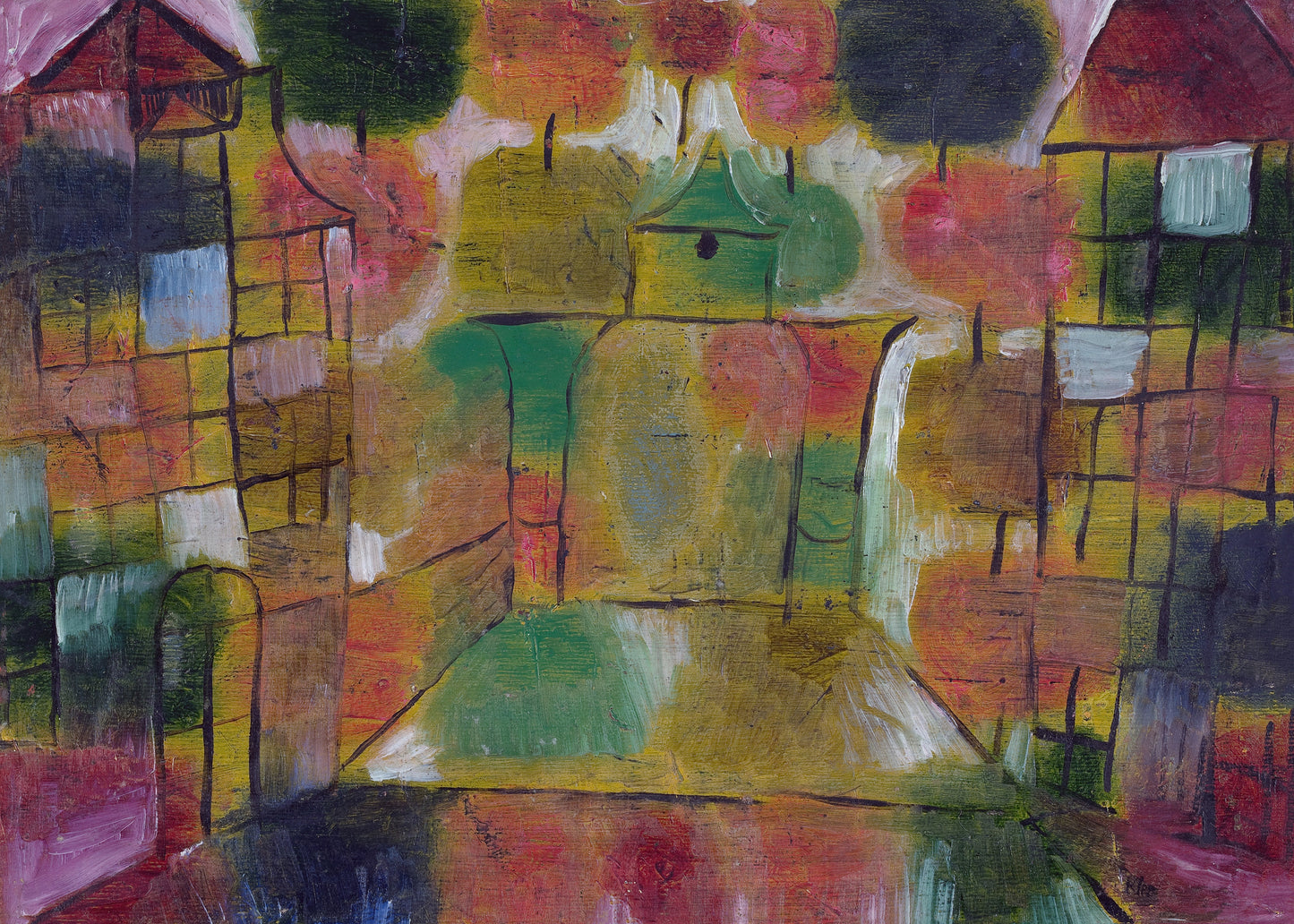 Vibrant Abstract Village