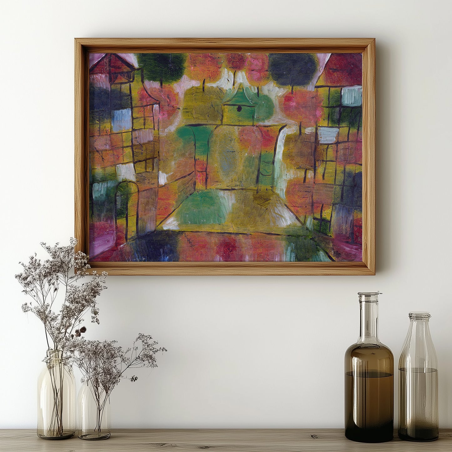 Vibrant Abstract Village
