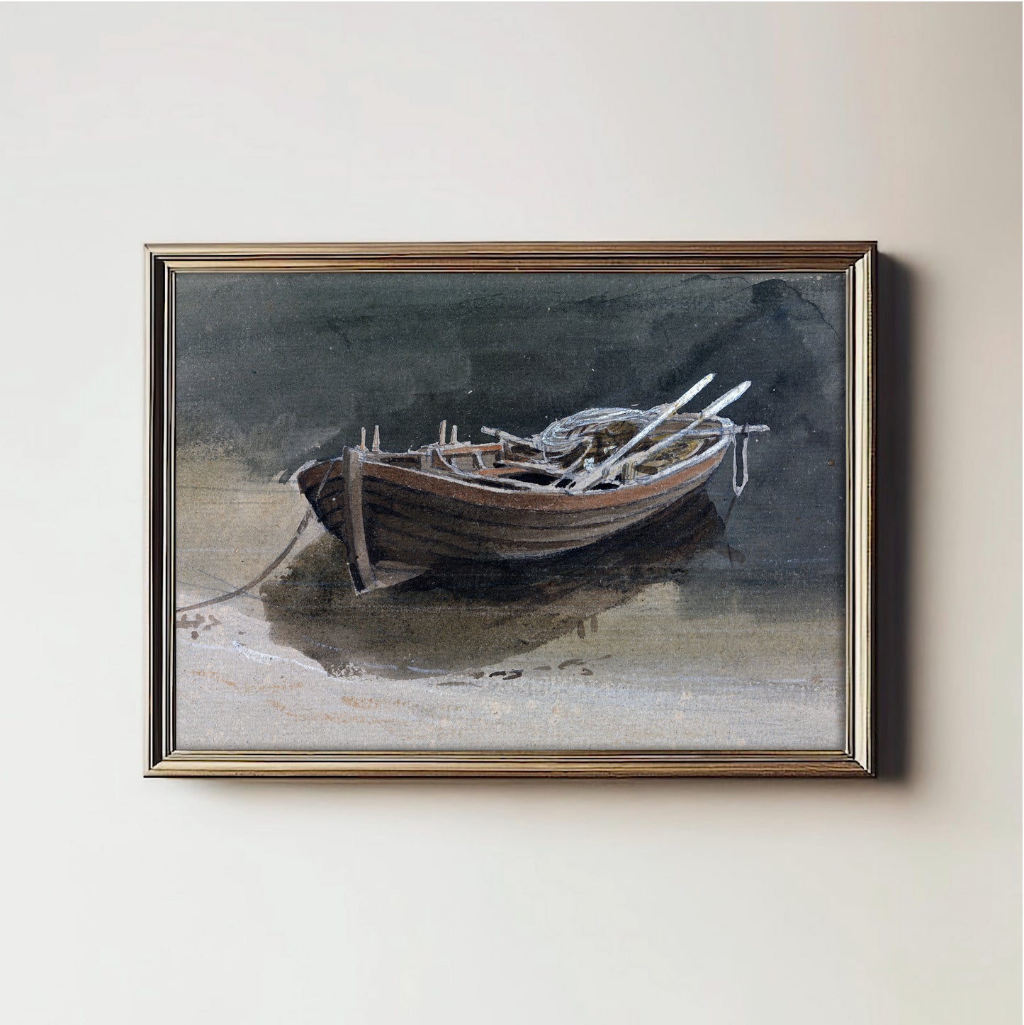 Solitary Rowboat Reverie