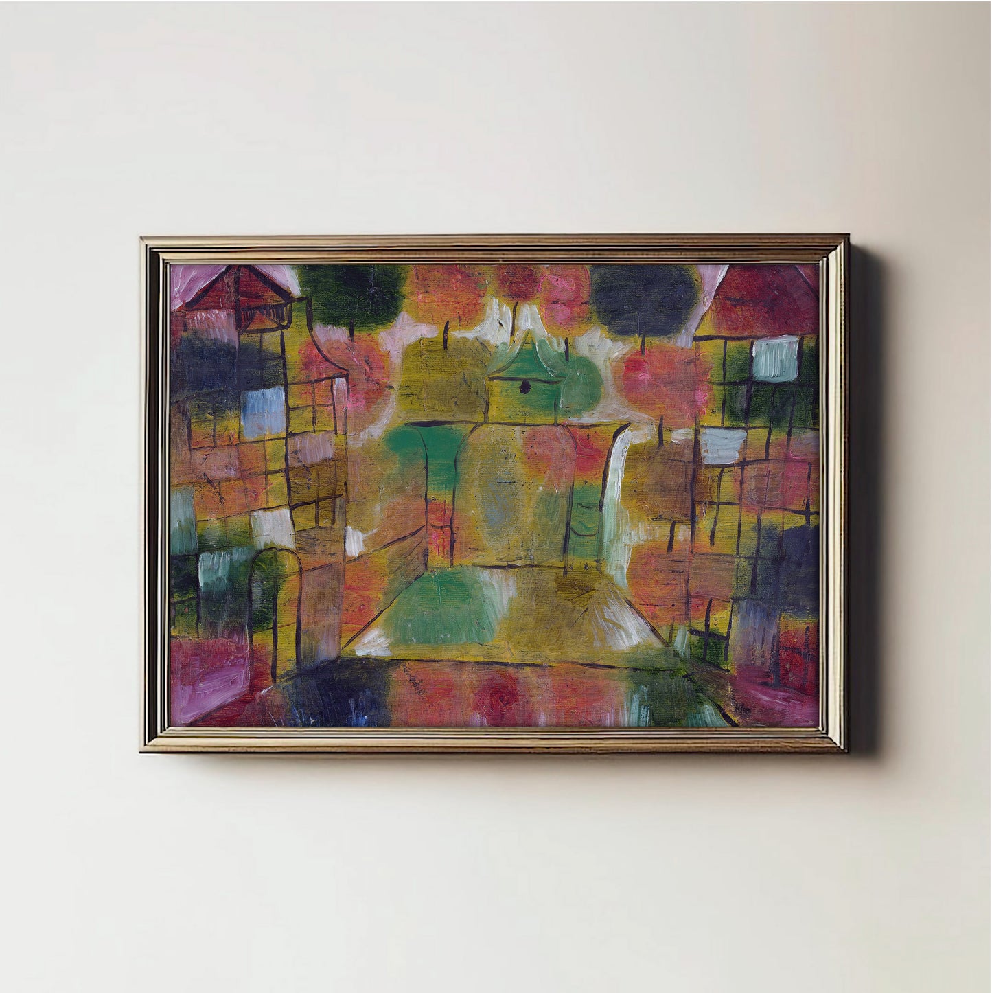 Vibrant Abstract Village