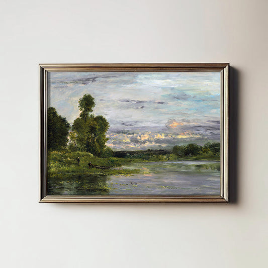 Tranquil Riverbank Evening