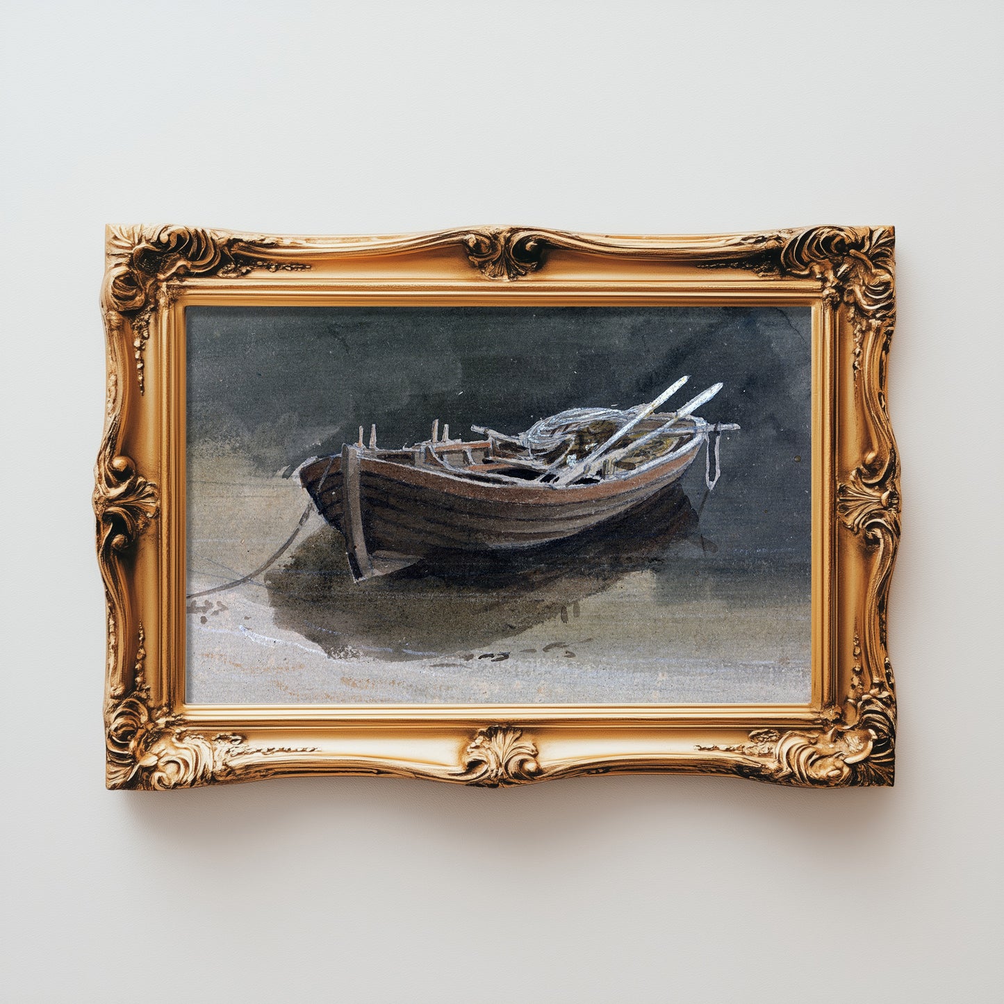 Solitary Rowboat Reverie