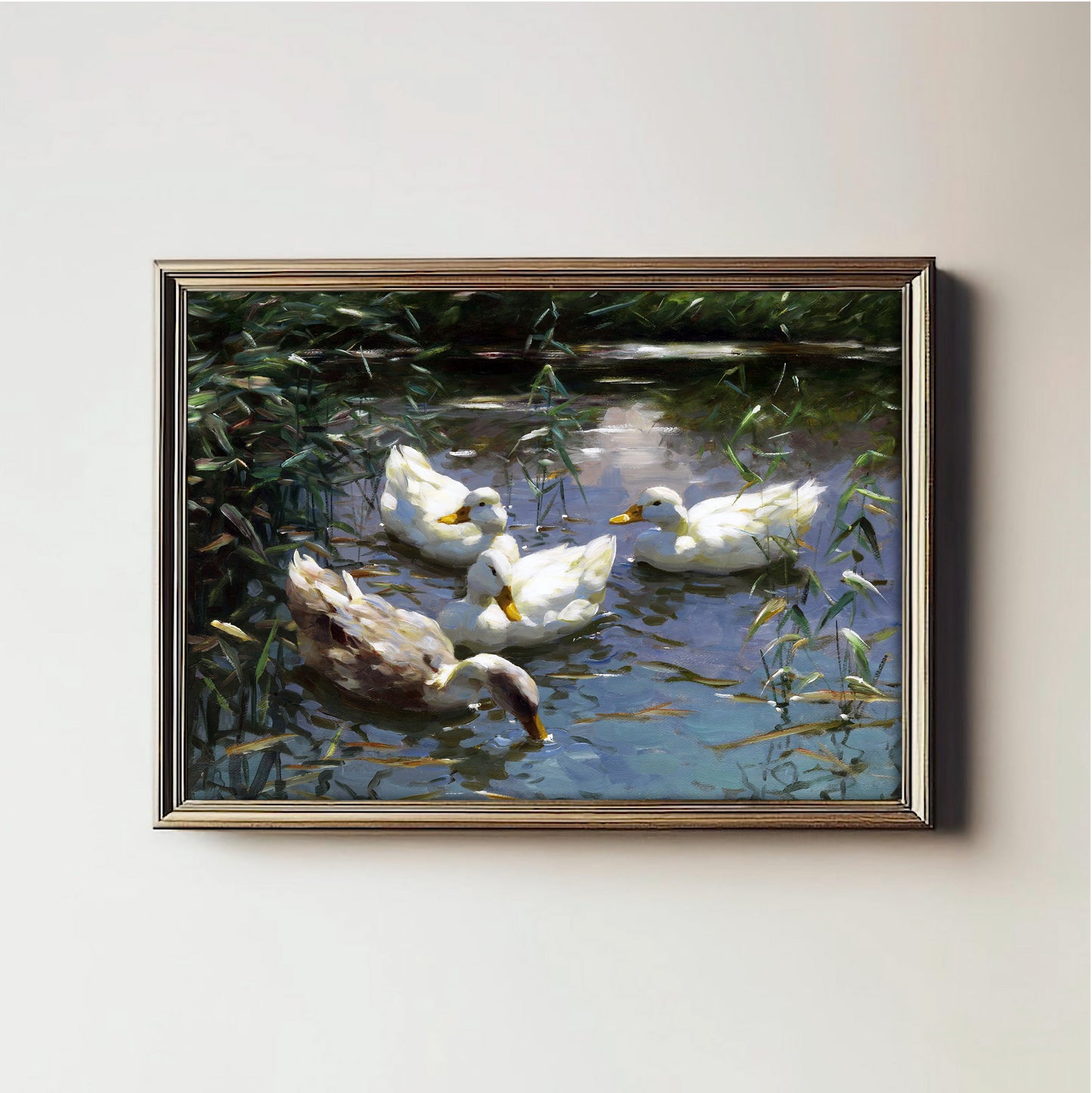 Ducks on Tranquil Waters