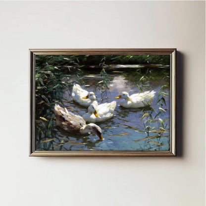 Ducks on Tranquil Waters